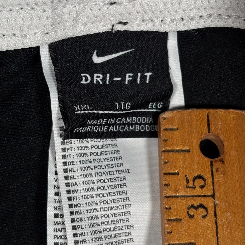 Nike Academy Dri-FIT Mens XXL Soccer Football Training Pants  Black White Stripe